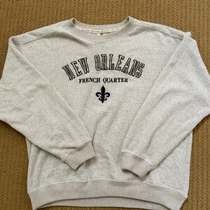 Classic New Orleans French Quarter Cream Sweater